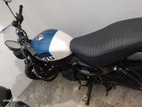 Blue Royal Enfield Hunter 350 Metro