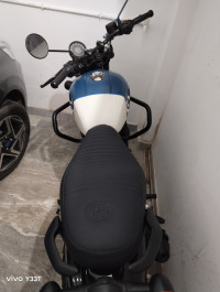 Blue Royal Enfield Hunter 350 Metro