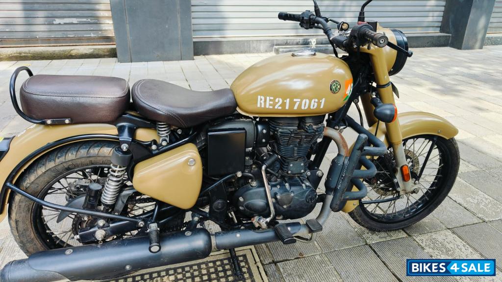 Army Colour Royal Enfield Classic 350 Single Channel BS6