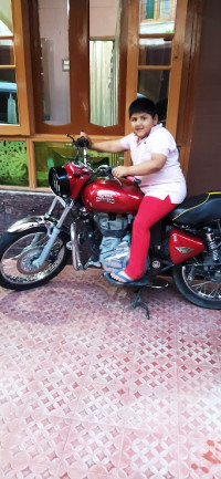 Red Royal Enfield Bullet Electra