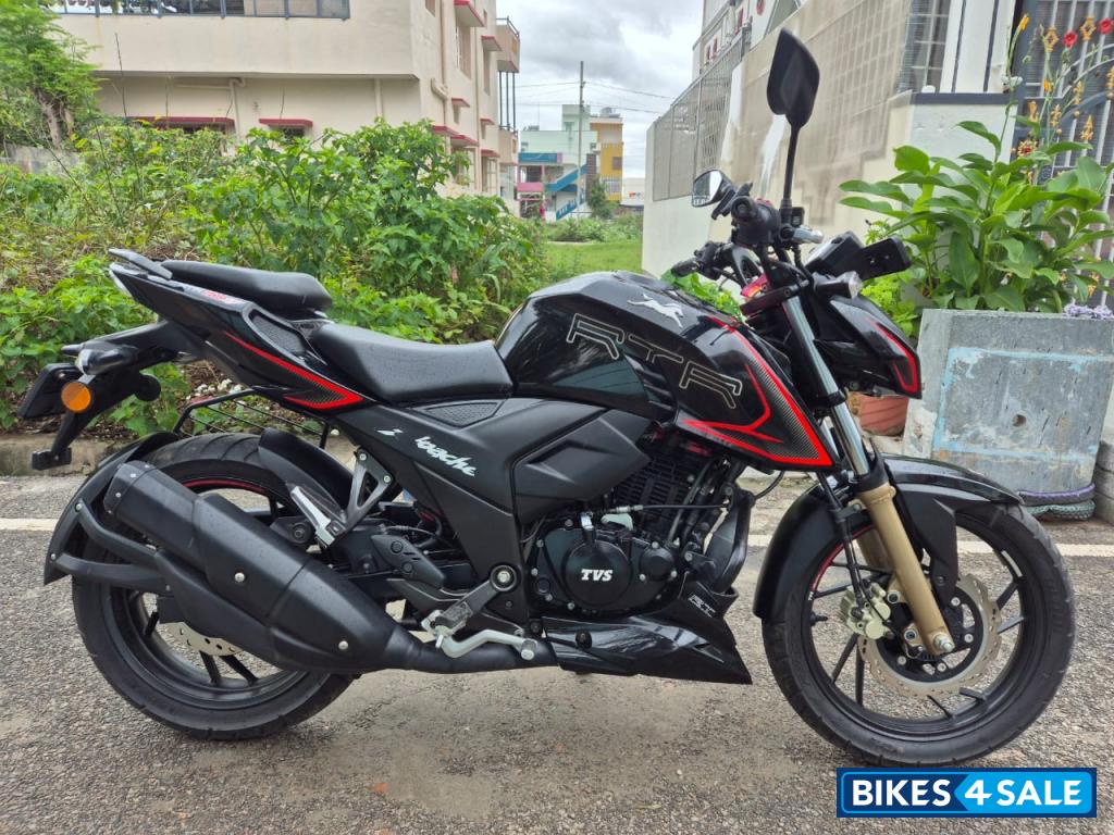 Black With Red TVS Apache RTR 200 4V 2020
