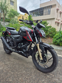 Black With Red TVS Apache RTR 200 4V 2020