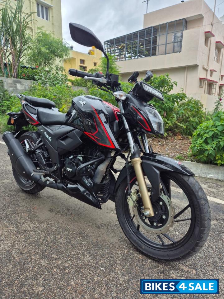 Black With Red TVS Apache RTR 200 4V 2020