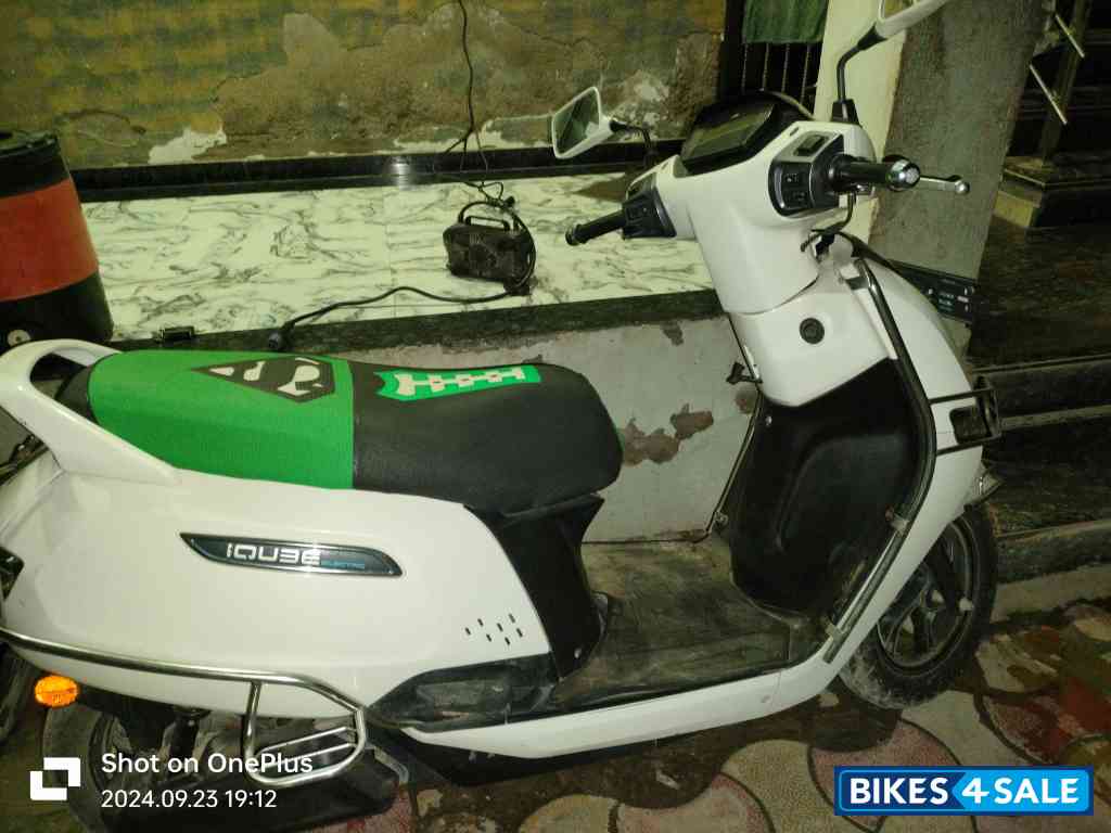 White TVS iQube Electric
