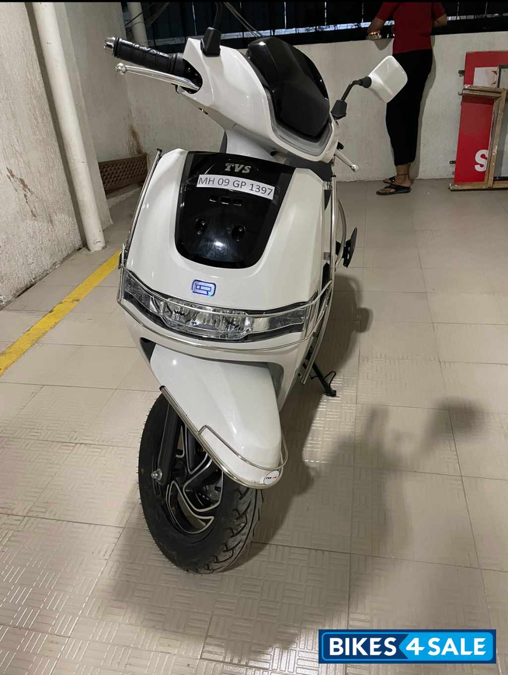 White TVS iQube Electric White TVS iQube Electric