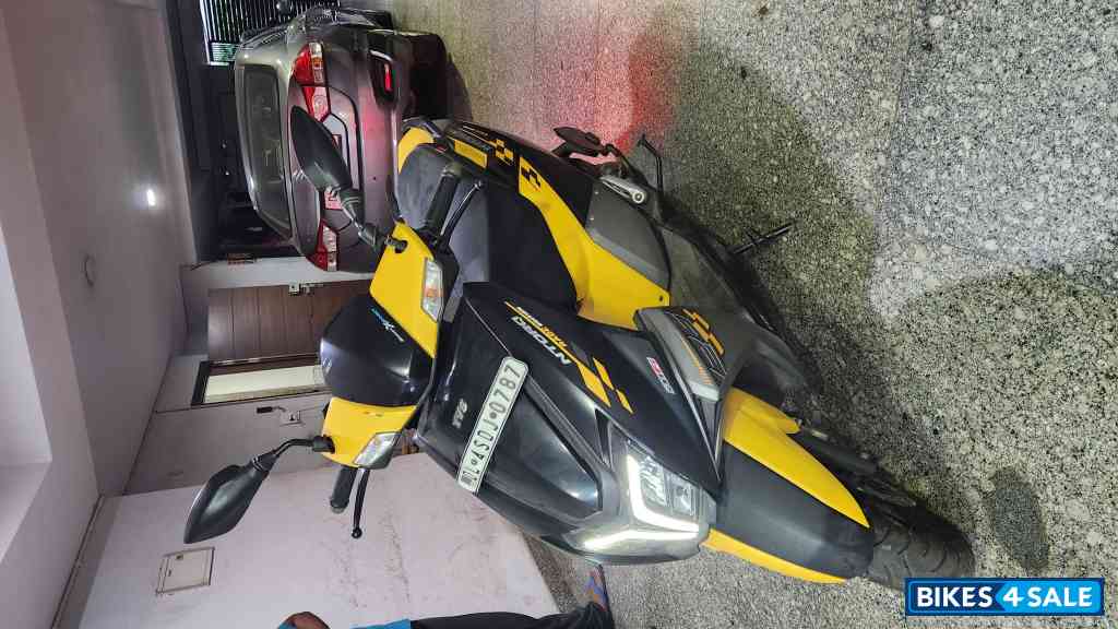 Yellow & Black TVS NTORQ 125 Race Edition