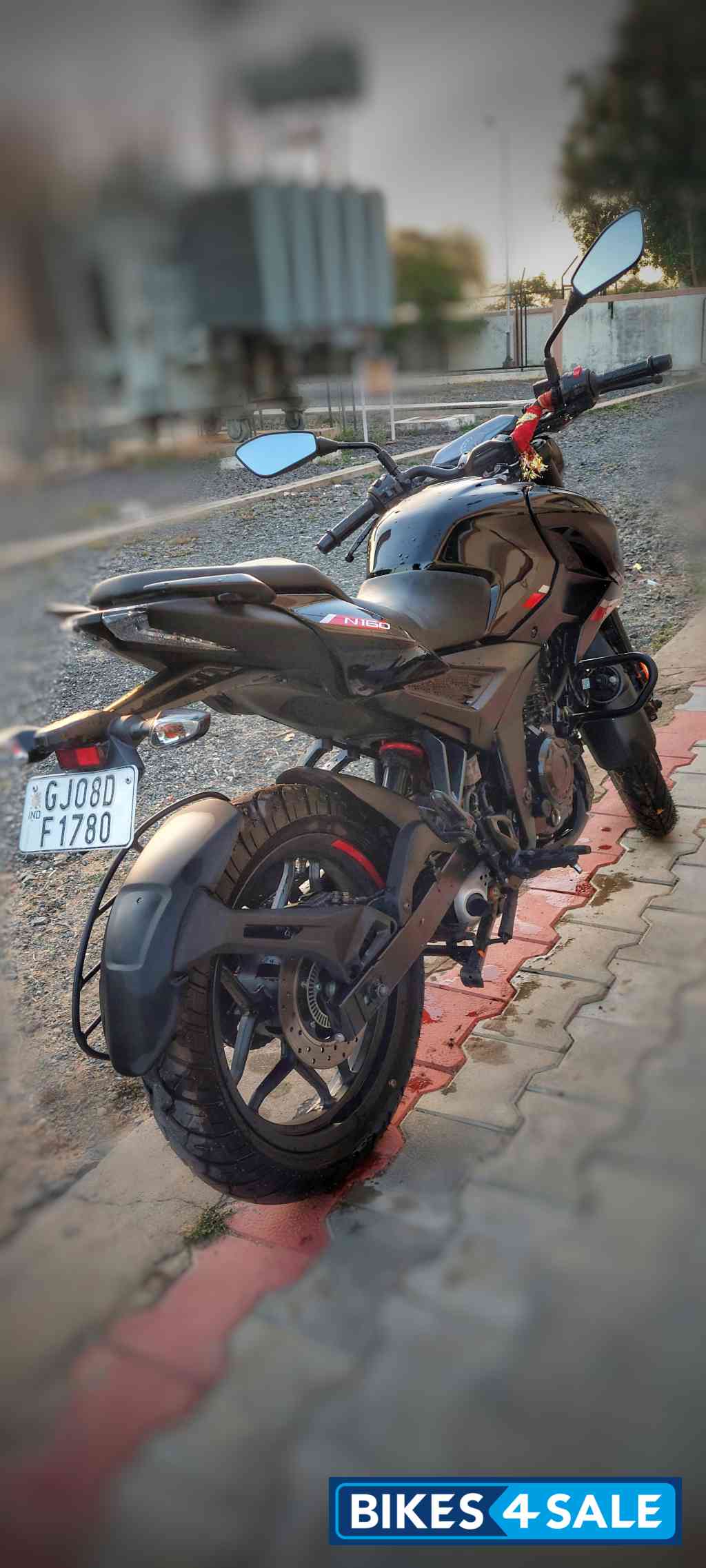 Black Bajaj Pulsar N160 Dual Channel ABS