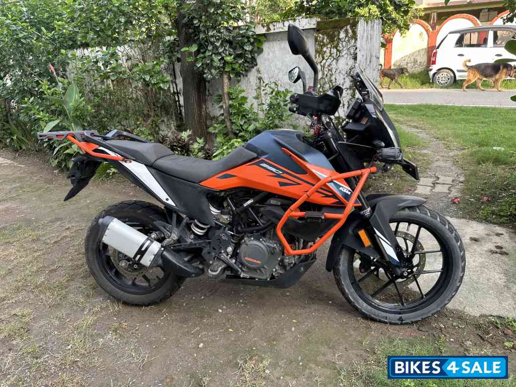 Orange & Dark Blue KTM 390 Adventure 2023