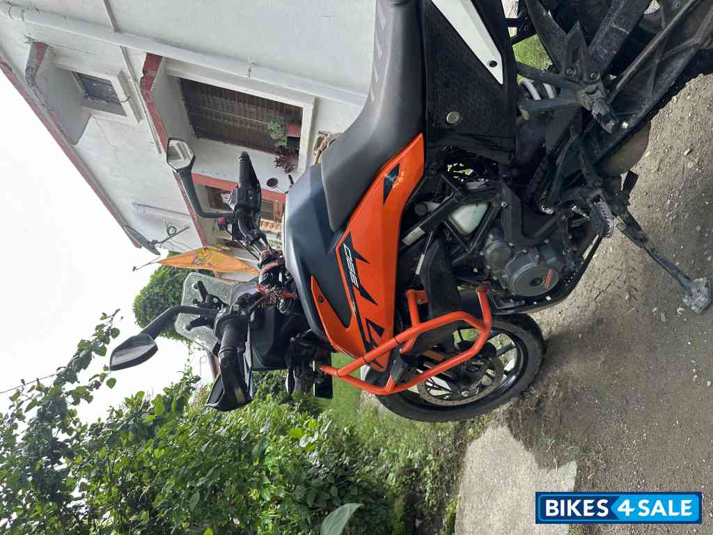 Orange & Dark Blue KTM 390 Adventure 2023