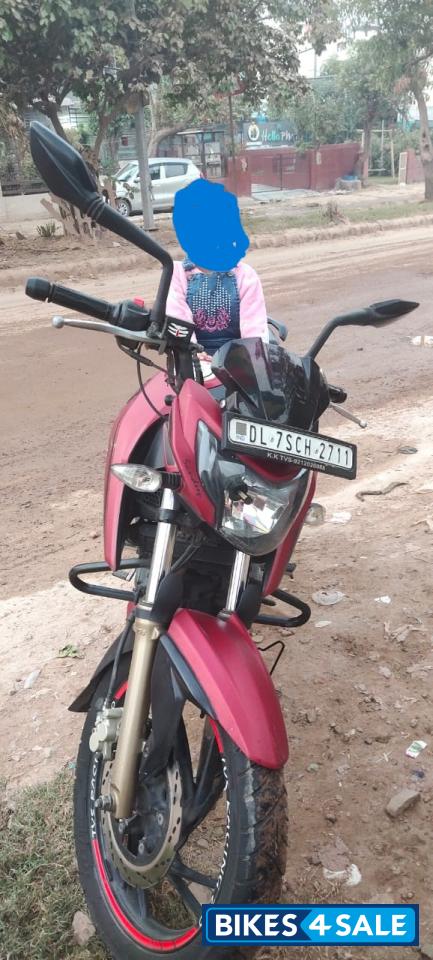 Matt Red TVS Apache RTR 200 4V
