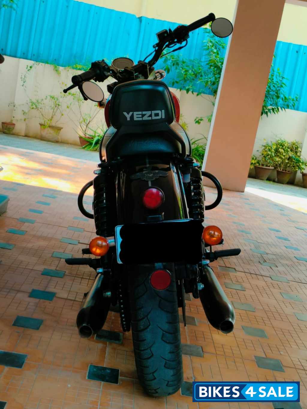 Inferno Red Yezdi Roadster Dark