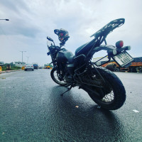 Black Yezdi Adventure Matte