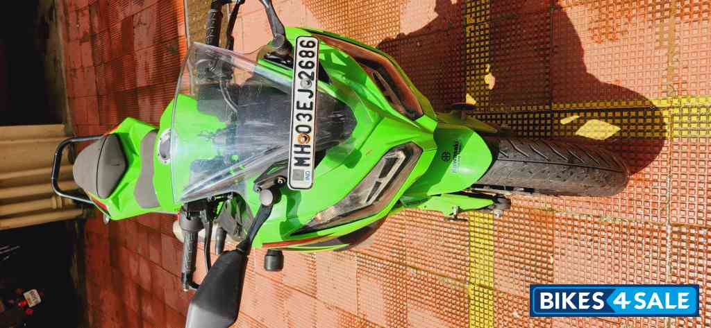 Lime Green Kawasaki Ninja 300 BS6 2023