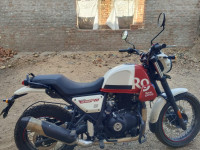 White Flame Royal Enfield Scram 411