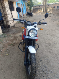 White Flame Royal Enfield Scram 411