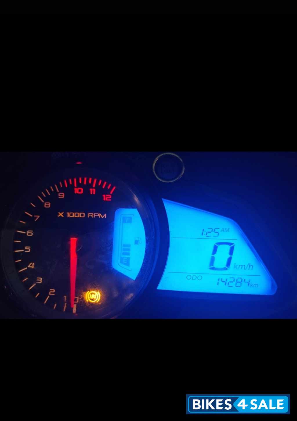 White Blue Bajaj Pulsar RS 200 ABS