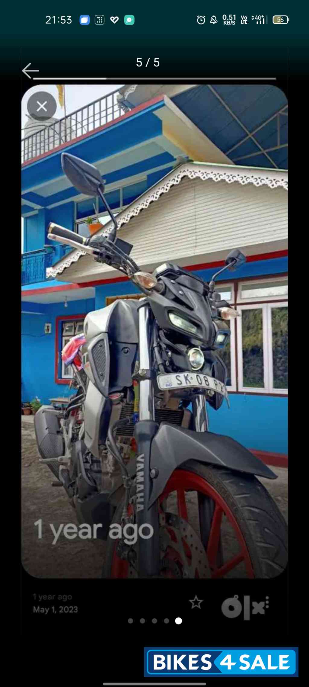 International Varient Yamaha MT-15 BS6