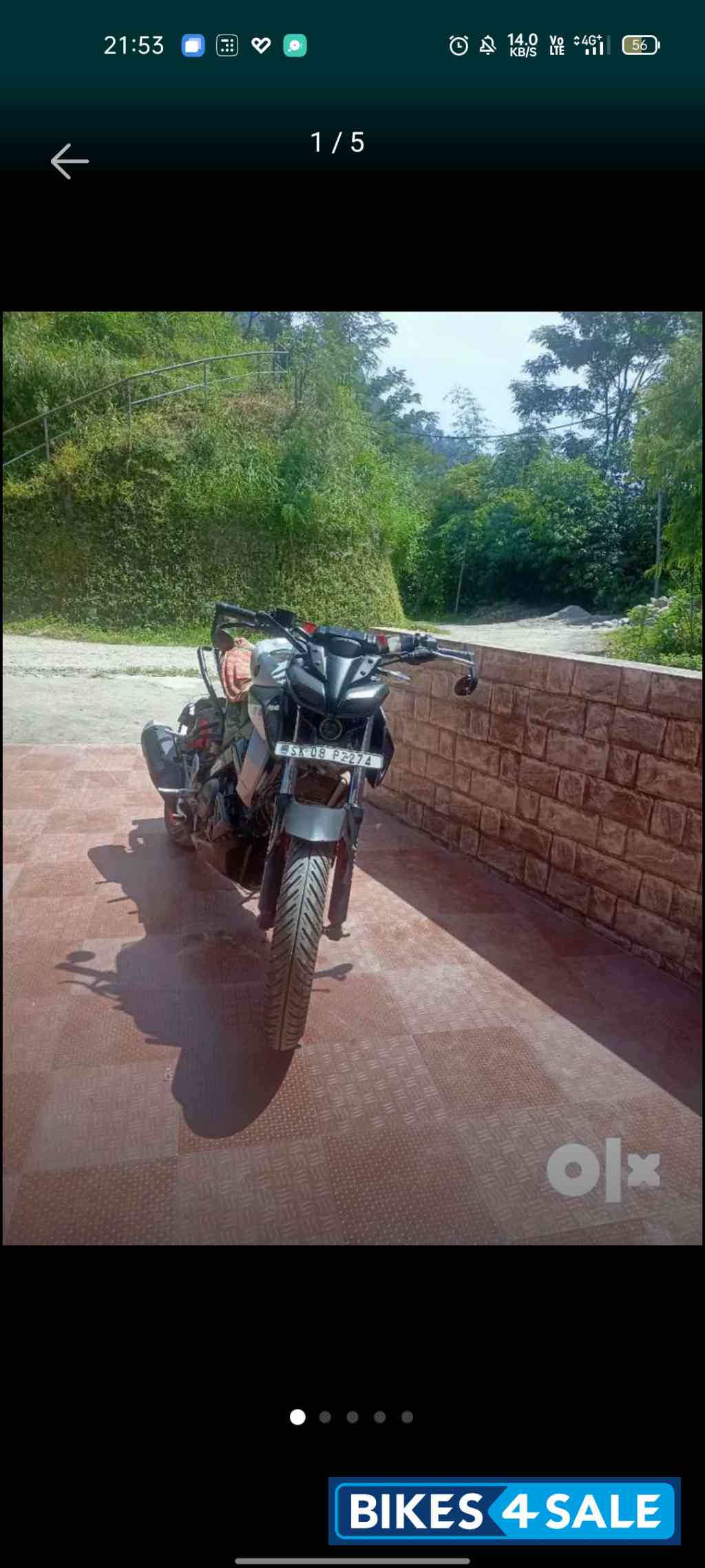 International Varient Yamaha MT-15 BS6