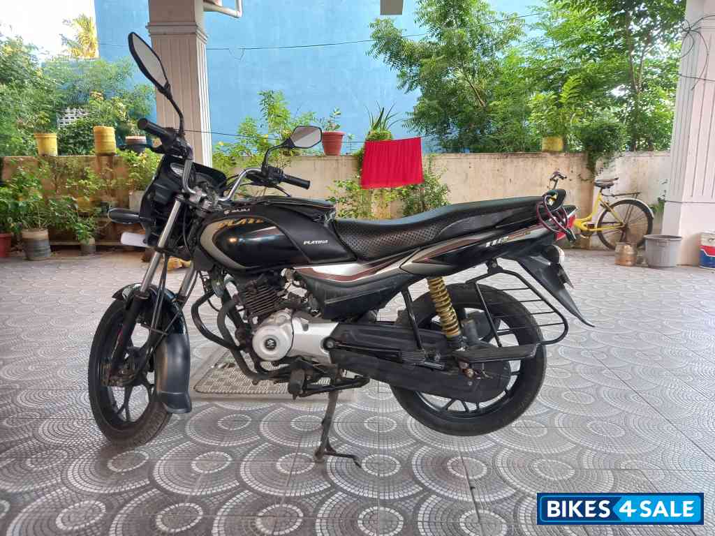 Black Bajaj Platina 110 Electric Start Drum