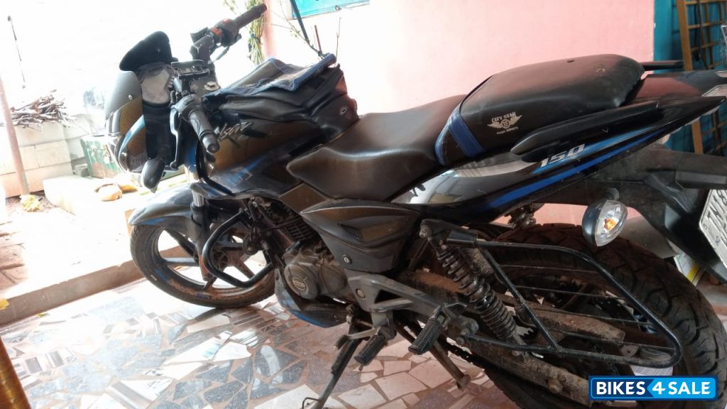 Blue With Black Bajaj Pulsar 150 Twin Disc