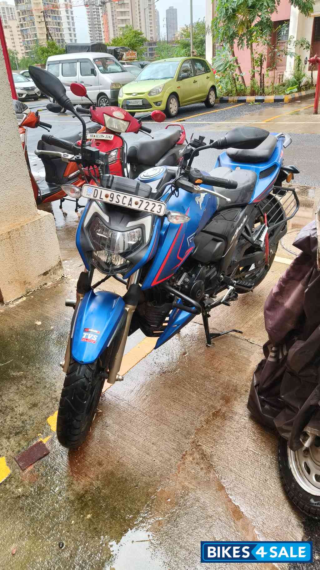 Matt Blue TVS Apache RTR 200 4V ABS