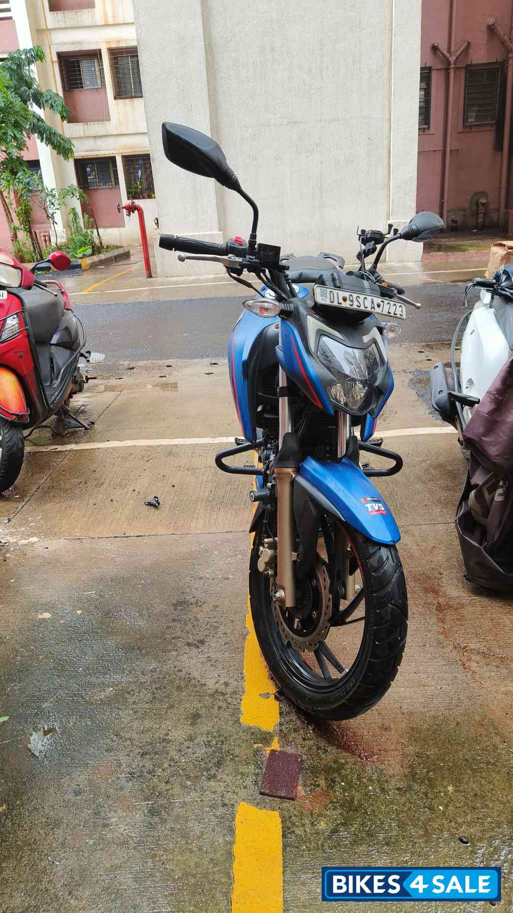 Matt Blue TVS Apache RTR 200 4V ABS