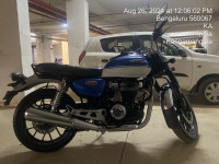 Blue And White Honda CB350 DLX Pro