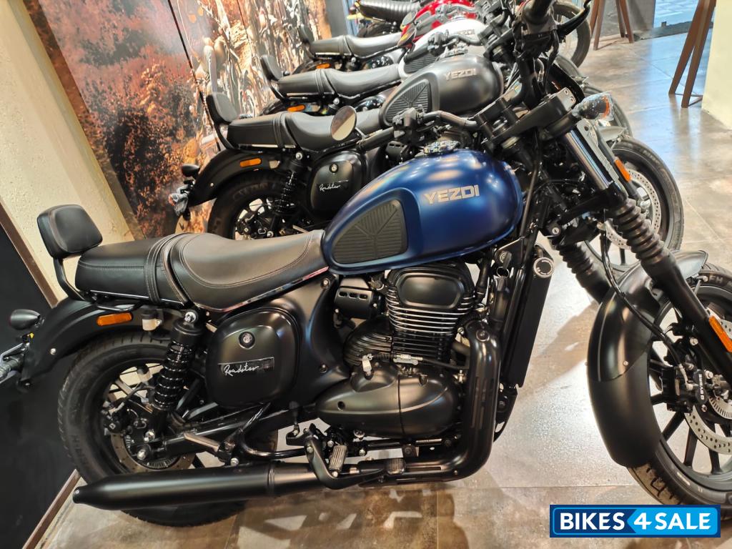 Blue Yezdi Roadster Dark