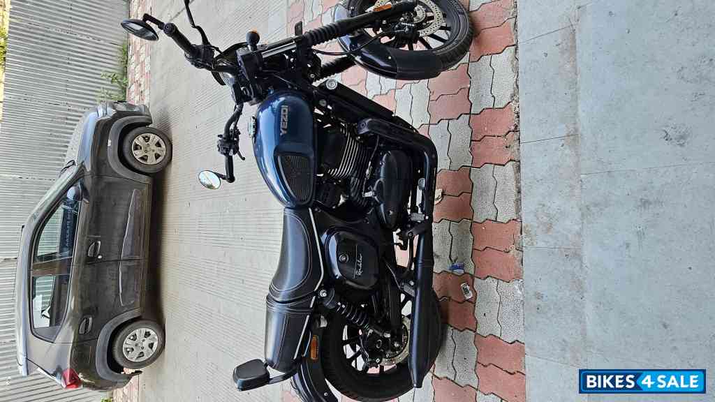 Blue Yezdi Roadster Dark