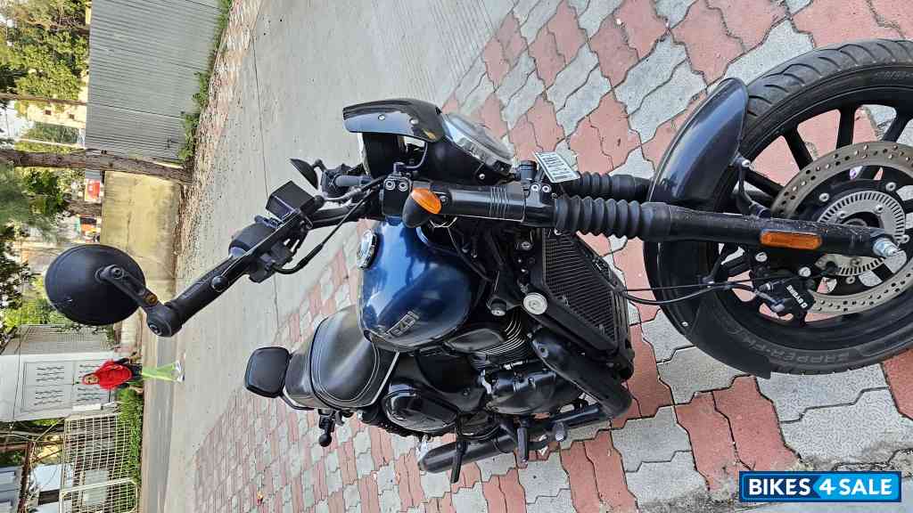 Blue Yezdi Roadster Dark