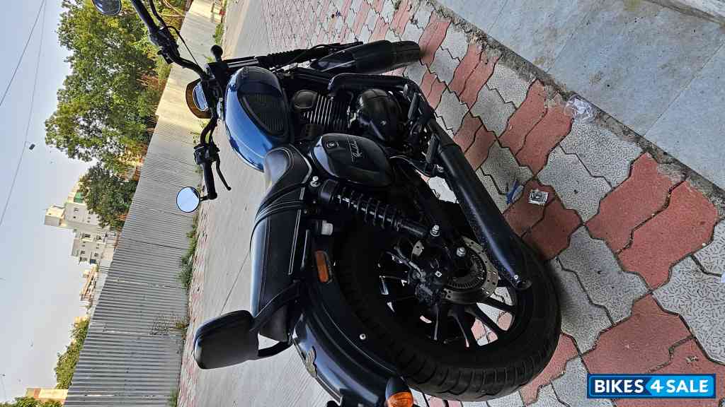 Blue Yezdi Roadster Dark