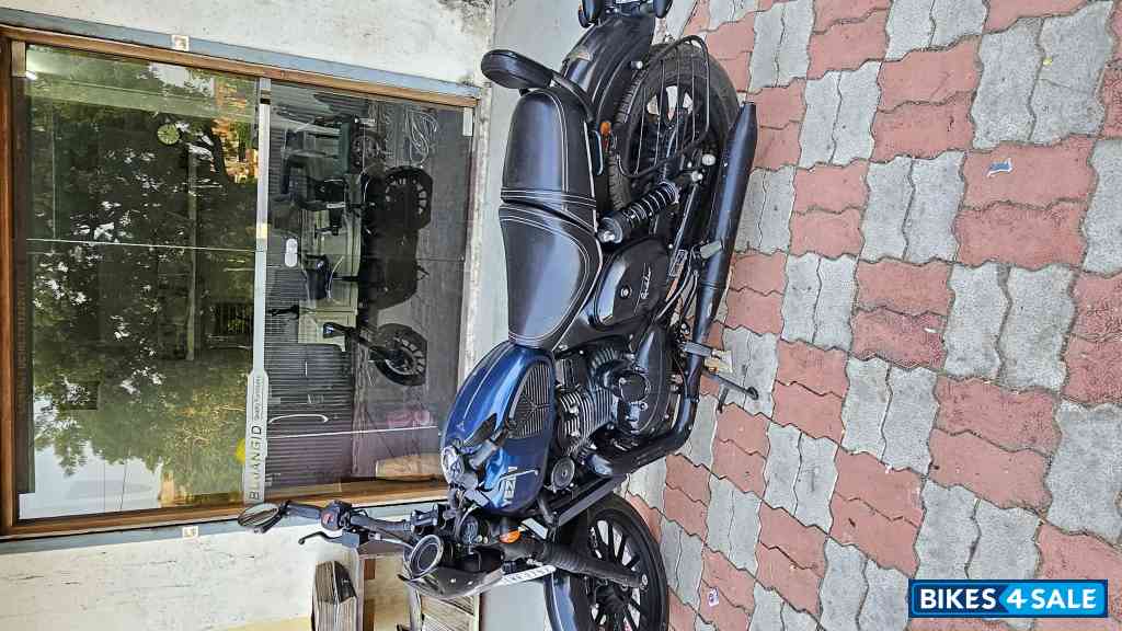 Blue Yezdi Roadster Dark