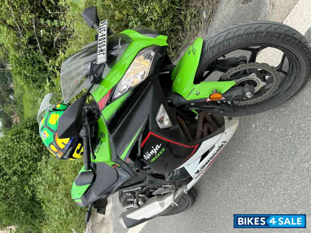 Lime Green Kawasaki Ninja 300 BS6