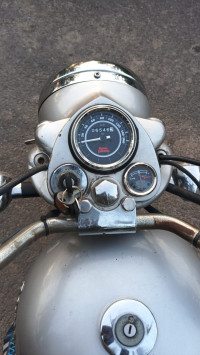 Silver Royal Enfield Bullet Electra