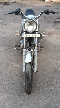 Silver Royal Enfield Bullet Electra