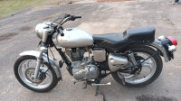 Silver Royal Enfield Bullet Electra
