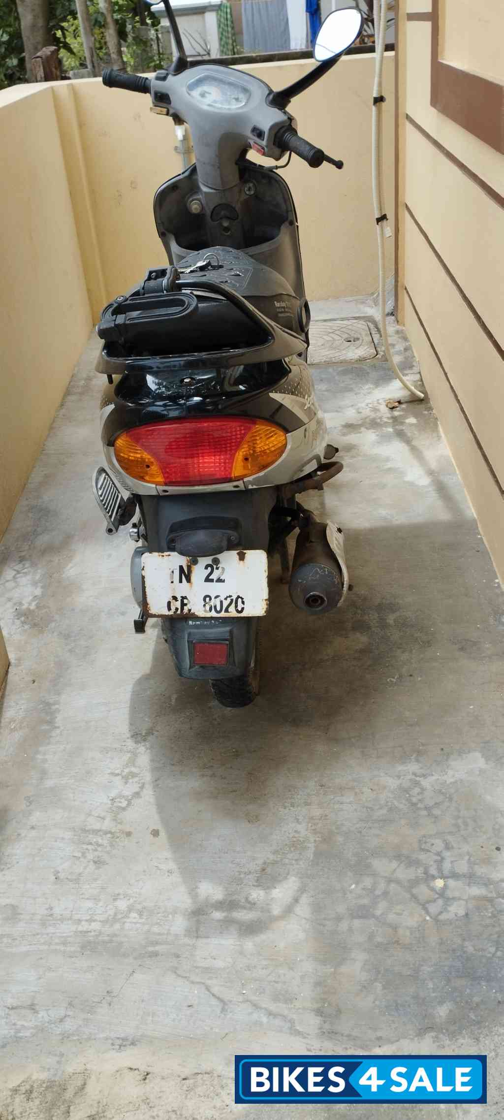 Black & Grey TVS Scooty Pep Plus