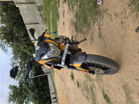 Yellow Bajaj Pulsar 200 NS