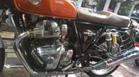 Orange Royal Enfield Interceptor 650 Twin