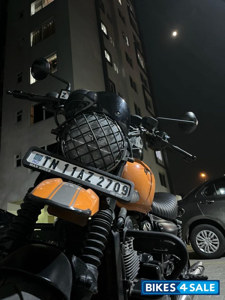 Fire Orange Yezdi Scrambler Dual Tone