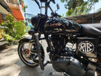 Pure Black Royal Enfield Classic 350 Single Channel BS6