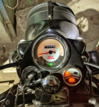 Pure Black Royal Enfield Classic 350 Single Channel BS6