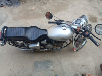 Silver Royal Enfield Bullet Electra