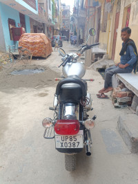 Silver Royal Enfield Bullet Electra