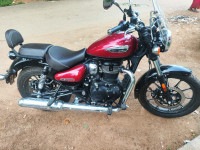 Red And Balck Royal Enfield Meteor 350 Supernova