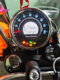 Red And Balck Royal Enfield Meteor 350 Supernova