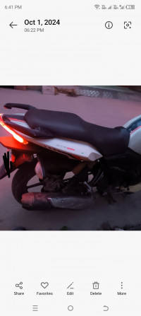 White TVS Apache RTR 180 ABS