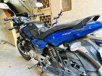 Blue And Black Bajaj Pulsar 150