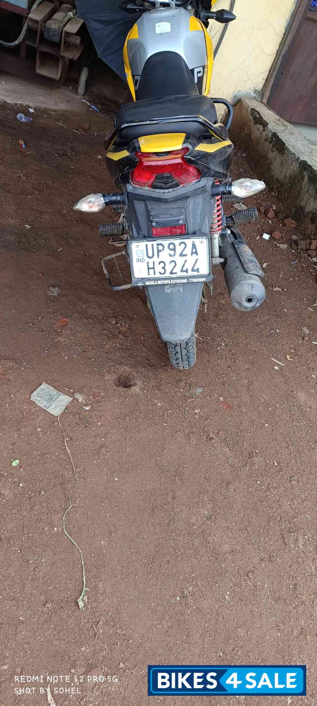 Yellow And Silver Hero Passion Pro BS6