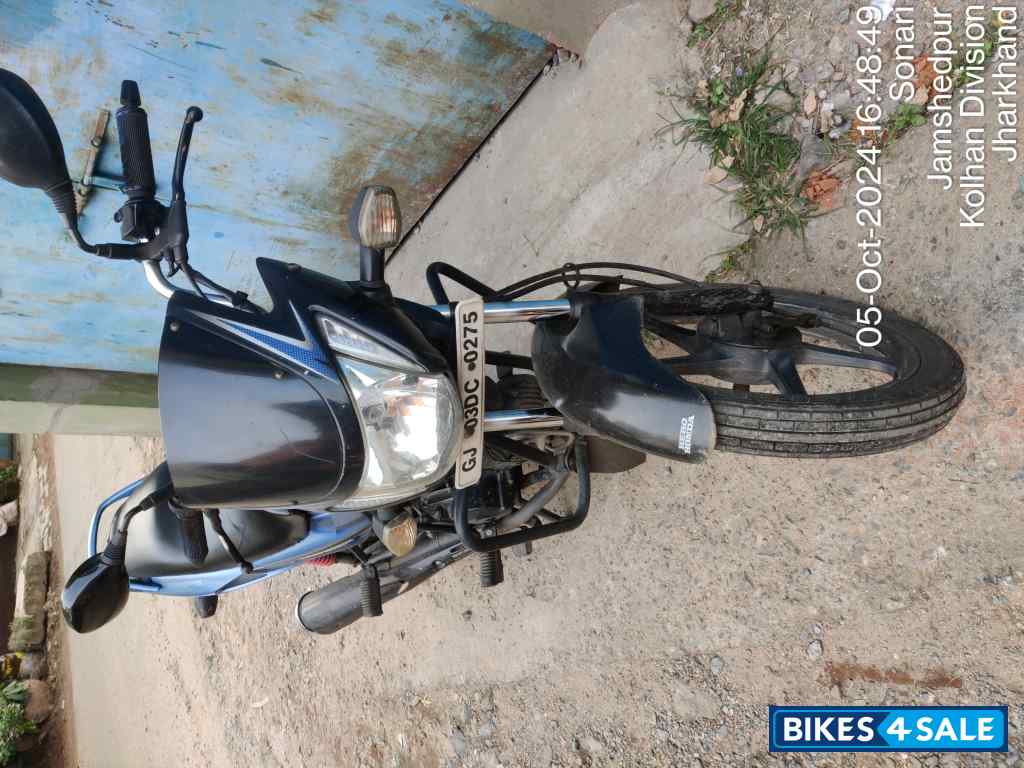 Black With Blue Hero Glamour 125